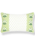 Charlivale, Indoor/Outdoor Grass Green Lumbar Pillow Cover, with Piping, 12"x20"
