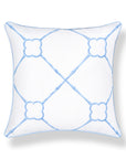Bambury, Indoor/Outdoor Azure Baby Blue Throw Pillow Cover, with Piping, 22"x22"