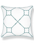 Bambury, Indoor/Outdoor Forest Celadon Green Pillow Cover, with Piping, 22"x22"