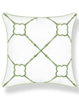 Bambury, Indoor/Outdoor Grass Green Pillow Cover, with Piping, 22"x22"