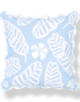 Corolla, Indoor/Outdoor Baby Blue Throw Pillow Cover, with Scalloped Border, 20"x20"