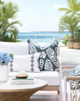 Corolla Palm Leaves, Indoor/Outdoor Fabric By The Yard 57", Forest Green