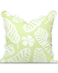 Corolla, Indoor/Outdoor Grass Green Pillow Cover, with Scalloped Border, 20"x20"