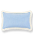 Coastbay, Outdoor Performance Azure Blue Lumbar Pillow Cover, with Fringe, 12"x20"