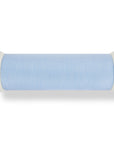Coastbay, Outdoor Performance Azure Blue Bolster Pillow Cover, with Fringe, 6"x20"