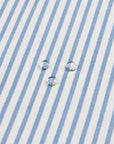 Coastline Stripes, Outdoor Performance Fabric By The Yard 57", Azure Blue