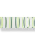 Hamptisse, Outdoor Performance Grass Green Bolster Pillow Cover, with Piping, 6"x20"