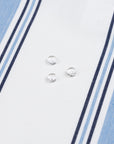 Seabourne Harbor Stripes, Outdoor Performance Fabric By The Yard 57", Azure Blue/Indigo