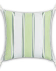 Seabourne, Outdoor Performance Grass Green Decorative Pillow Cover, with Tassels, 20"x20"