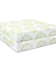 Capelea Flowers, Indoor/Outdoor Grass Green Seat Cushion Covers, with Piping, 24"x24"x4"