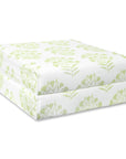 Capelea Flowers, Indoor/Outdoor Grass Green Seat Cushion Covers, with Piping, 20"x20"x4"
