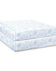Avinelle Dahlia, Indoor/Outdoor Baby Blue Seat Cushion Covers, with Piping, 20"x20"x4"
