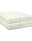 Avinelle Dahlia, Indoor/Outdoor Grass Green Seat Cushion Covers, with Piping, 20"x20"x4"