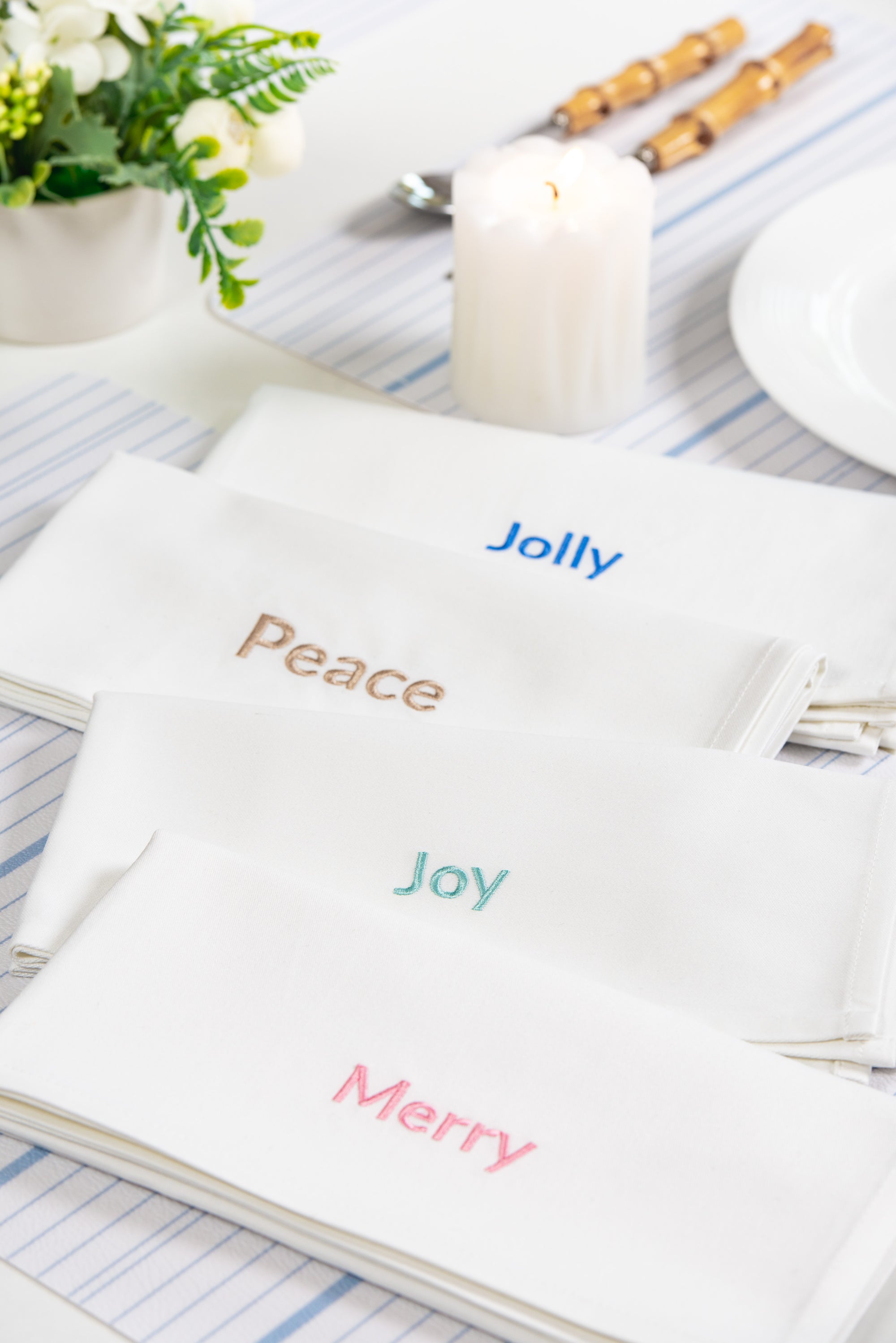 Embroidered napkins