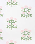 Barbelle Hydrangea, Indoor/Outdoor Fabric By The Yard 57", Blush Pink/Green