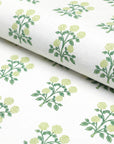 Barbelle Hydrangea, Indoor/Outdoor Fabric By The Yard 57", Sage Green