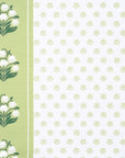 Charlivale Lily of the Valley, Indoor/Outdoor Fabric By The Yard 57", Green/White