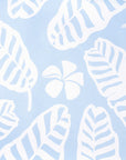 Corolla Palm Leaves, Indoor/Outdoor Fabric By The Yard 57", Baby Blue