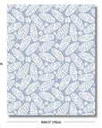 Corolla Palm Leaves, Indoor/Outdoor Fabric By The Yard 57", Baby Blue