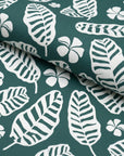 Corolla Palm Leaves, Indoor/Outdoor Fabric By The Yard 57", Forest Green