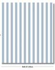 Beach Stripes, Outdoor Performance Fabric By The Yard 57", Azure Blue