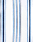 Hamptisse Bayside Stripes, Outdoor Performance Fabric By The Yard 57", Azure Blue/Indigo
