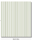Hamptisse Bayside Stripes, Outdoor Performance Fabric By The Yard 57", Sage Green