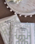 Newvalis, Indoor/Outdoor Blue Grass Green Decorative Lumbar Pillow Cover, with Scalloped Border, 12"x20"