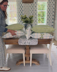 Meidian, Indoor/Outdoor Grass Green Scalloped Pillow Cover, with Scalloped Border, 20"x20"