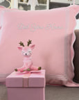Avinelle Dahlia, Pink Throw Blanket, Woven Dahlia with Scalloped Border, 50"x70"