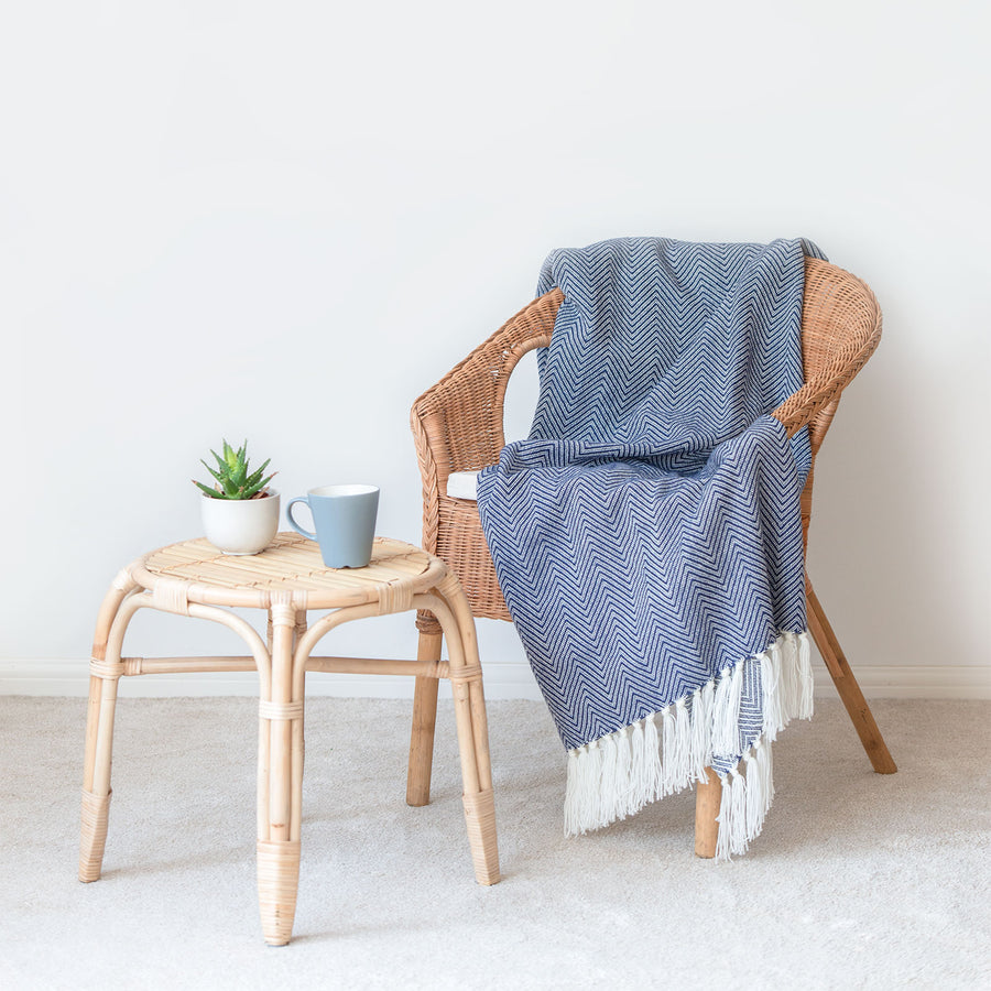 herringbone throw blanket