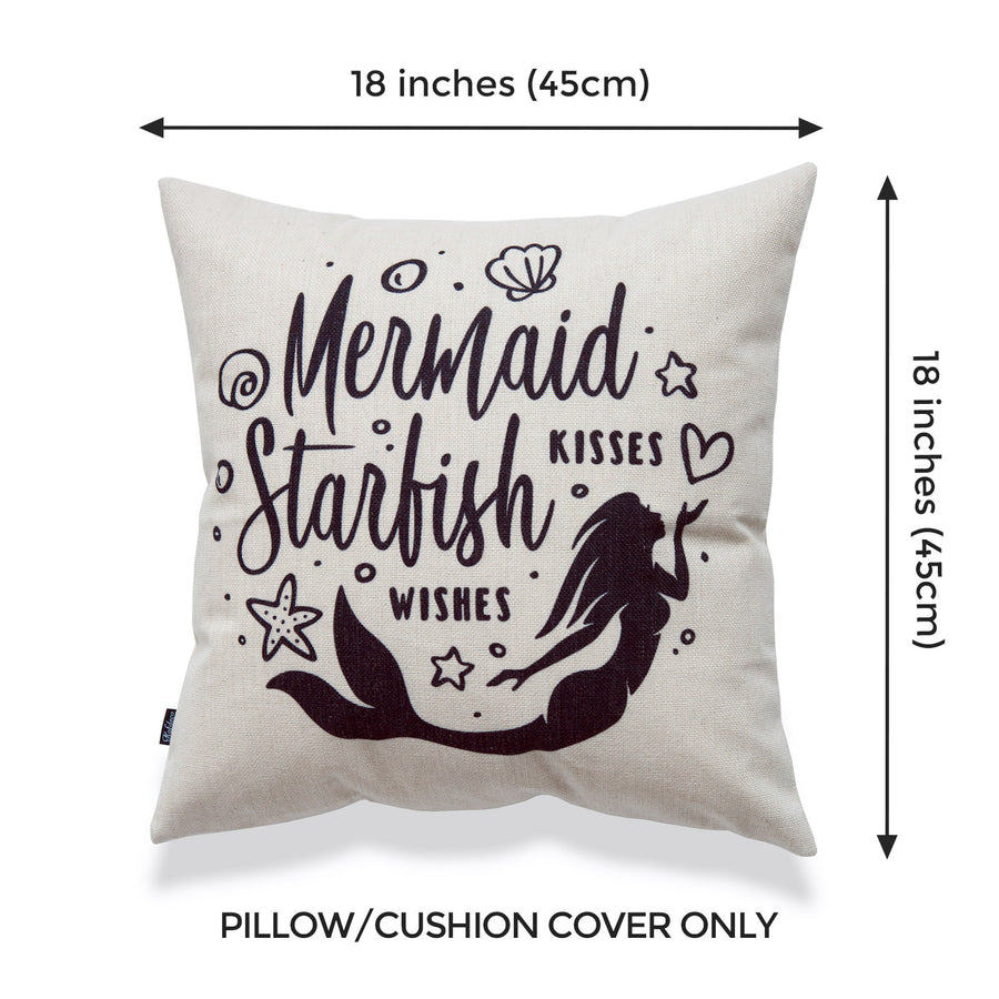 Mermaid on sale pillow cover
