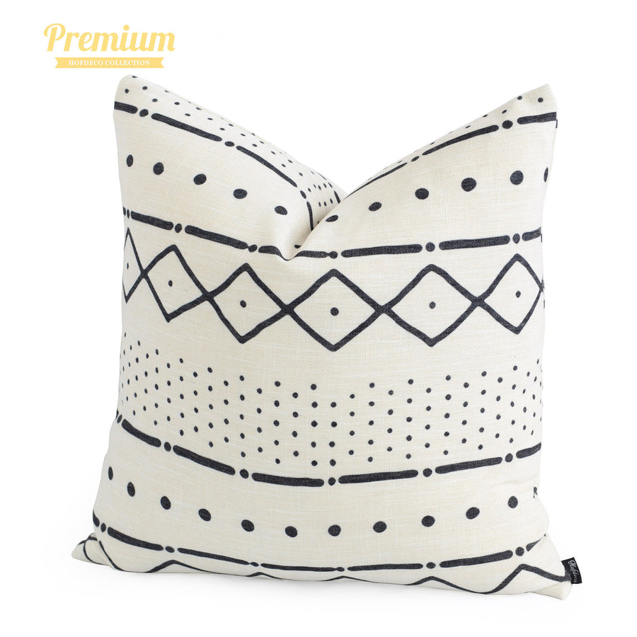Mudcloth cushion cover