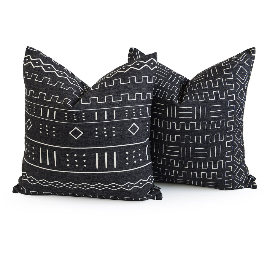 african themed mudcloth pillow combinations