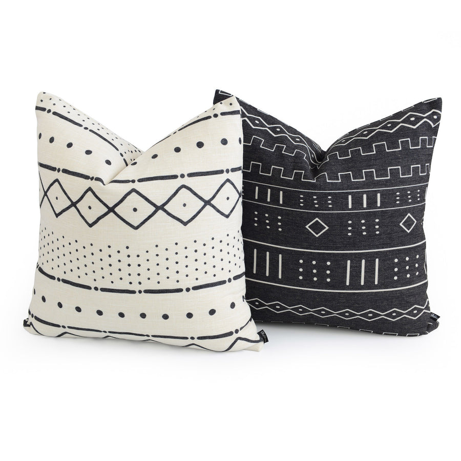 mudcloth floor pillow set