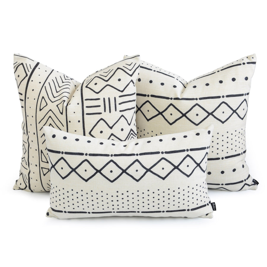 mudcloth couch pillow kit