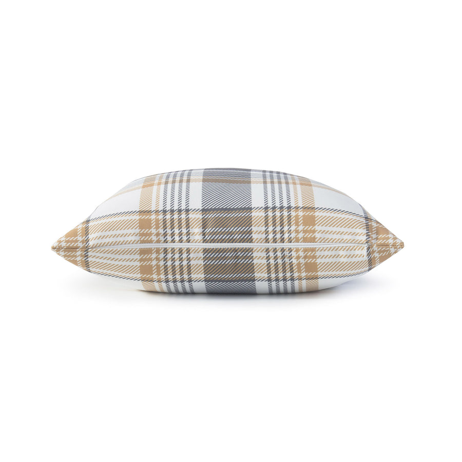 plaid throw pillows