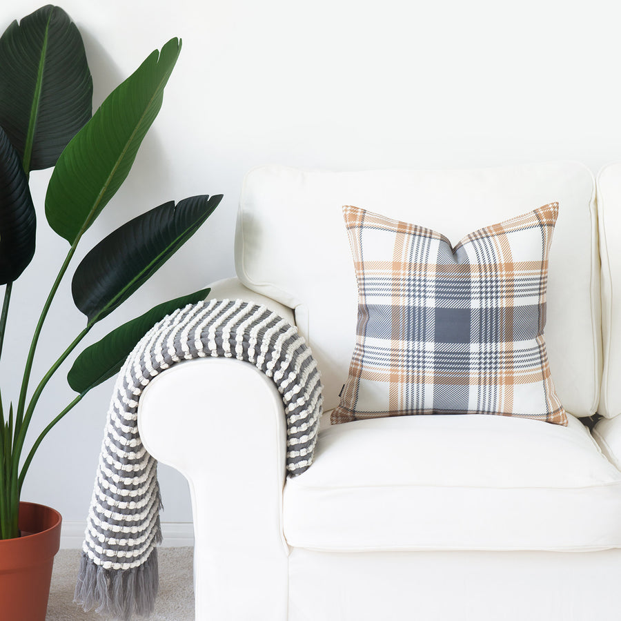 plaid christmas pillows