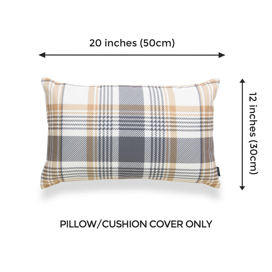 plaid throw pillows