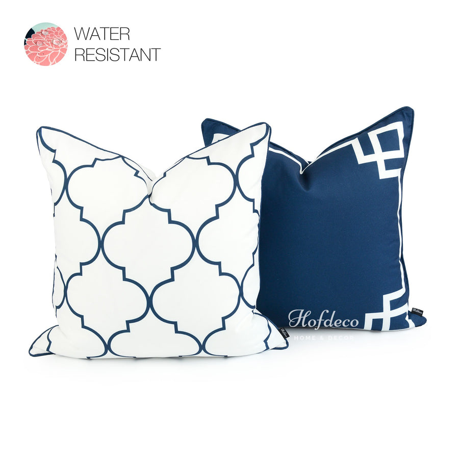 nautical coastal outdoor pillow cases