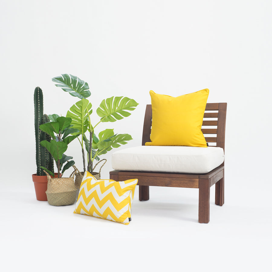 Yellow Outdoor Pillow Cover, Solid, 18