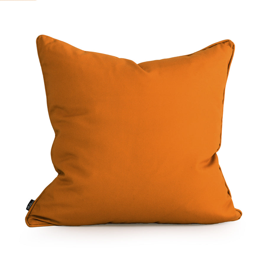 Orange Outdoor Pillow Cover, Solid, 18