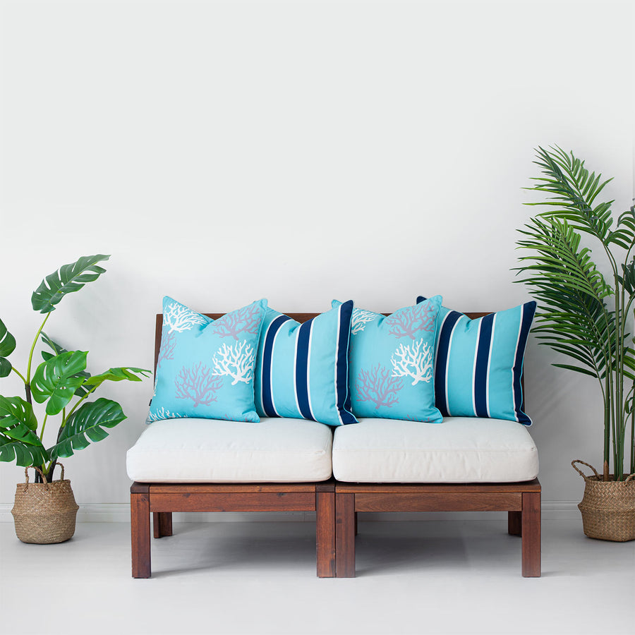 coastal outdoor pillow cases for yacht and boat