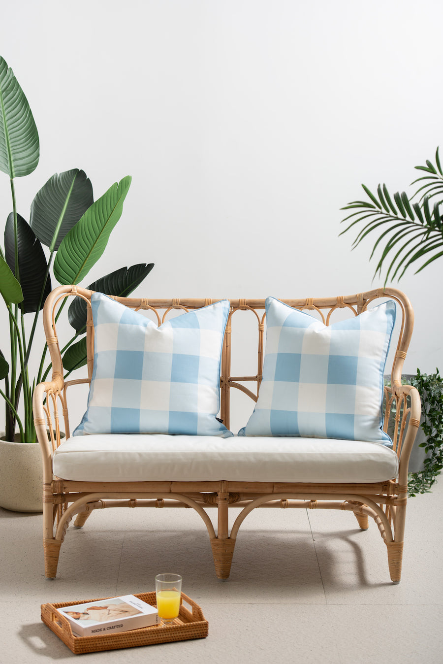 light blue pillow