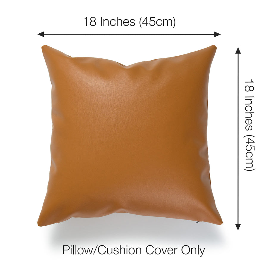 cognac throw pillow