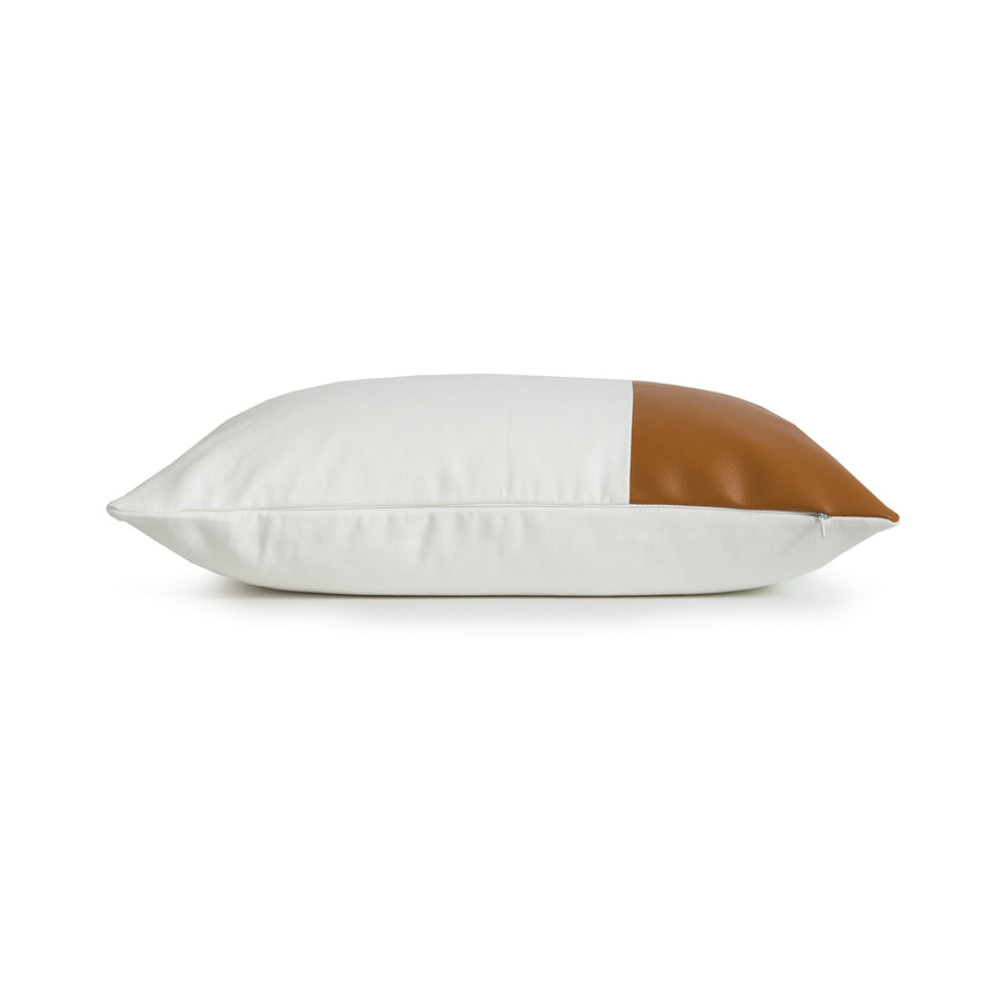 cognac throw pillow