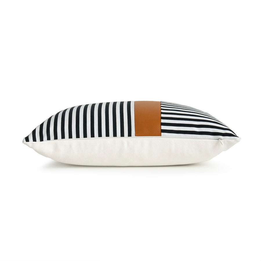 cognac throw pillow