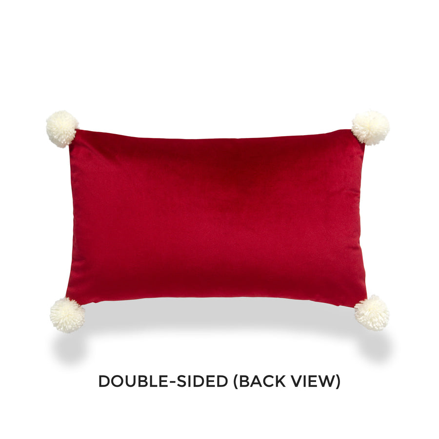 Red velvet sales christmas pillows