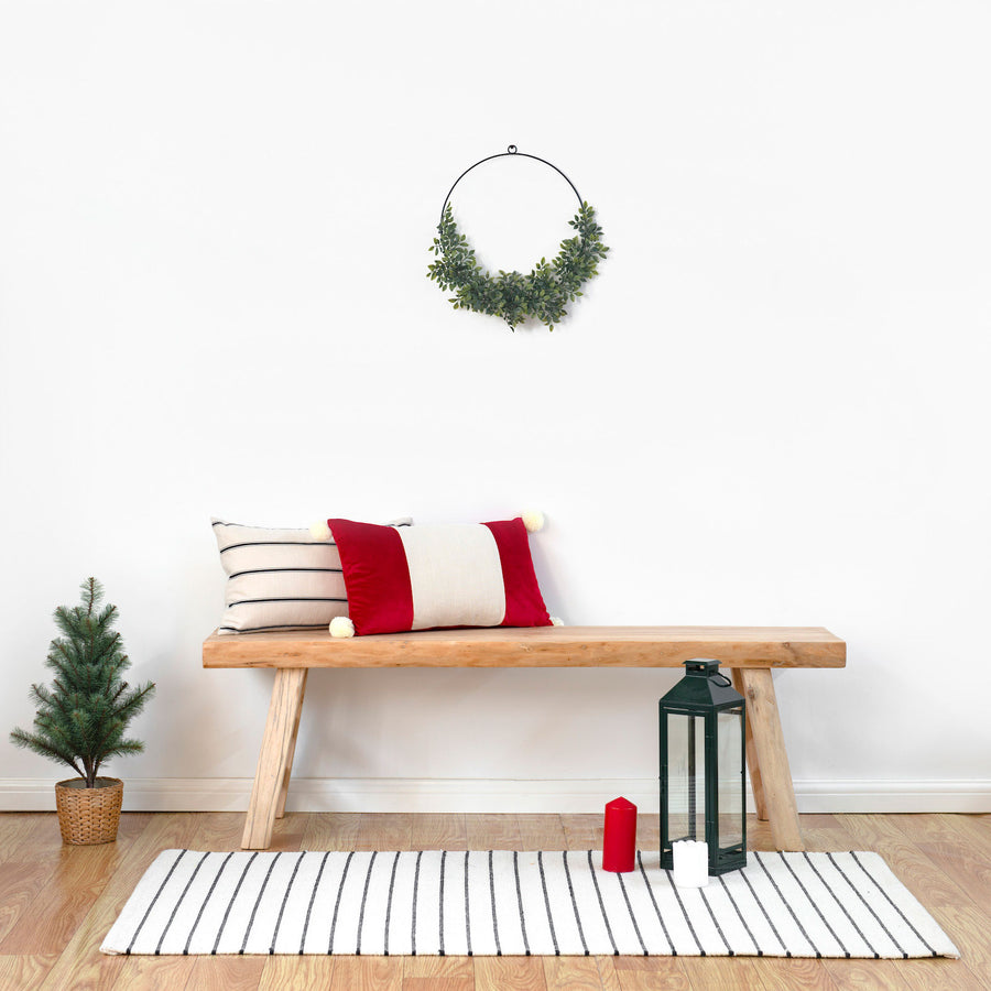 neutral throw pillow