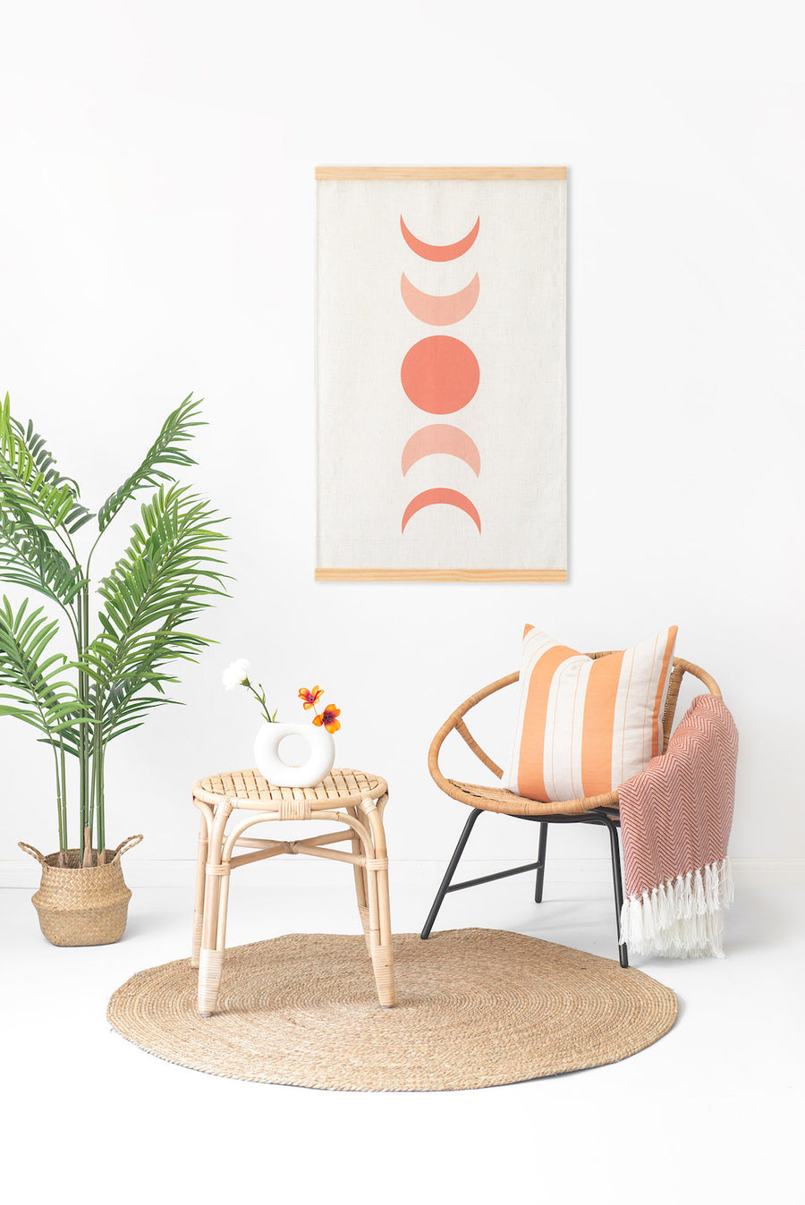 orange throw pillows